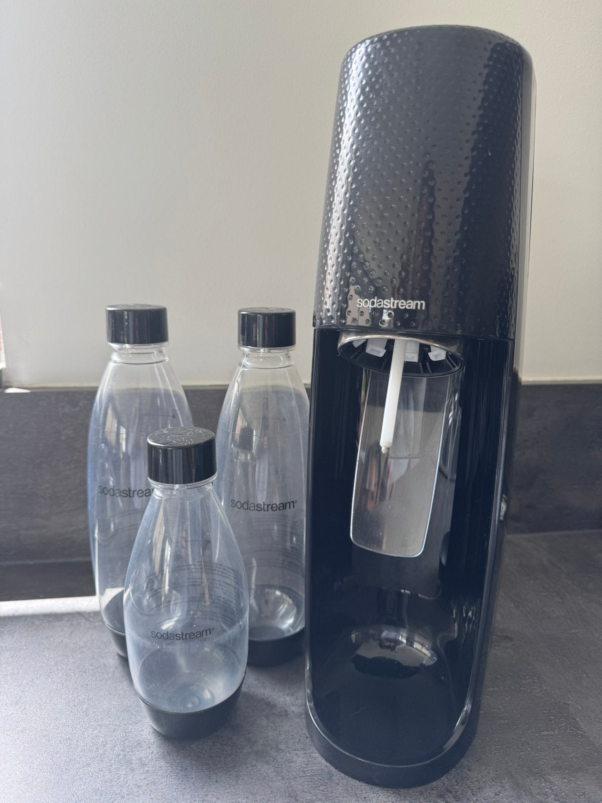 Sodastream met 3 flessen, Ophalen, Gebruikt