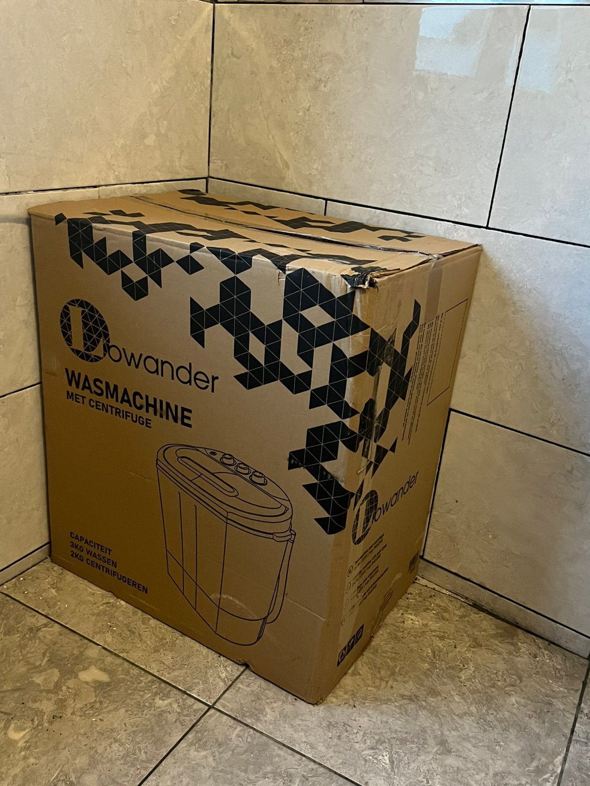 *ONGEOPEND* Lowander Mini Wasmachine met Centrifuge, Moins de 4 kg, Enlèvement, Comme neuf, Moins de 85 cm