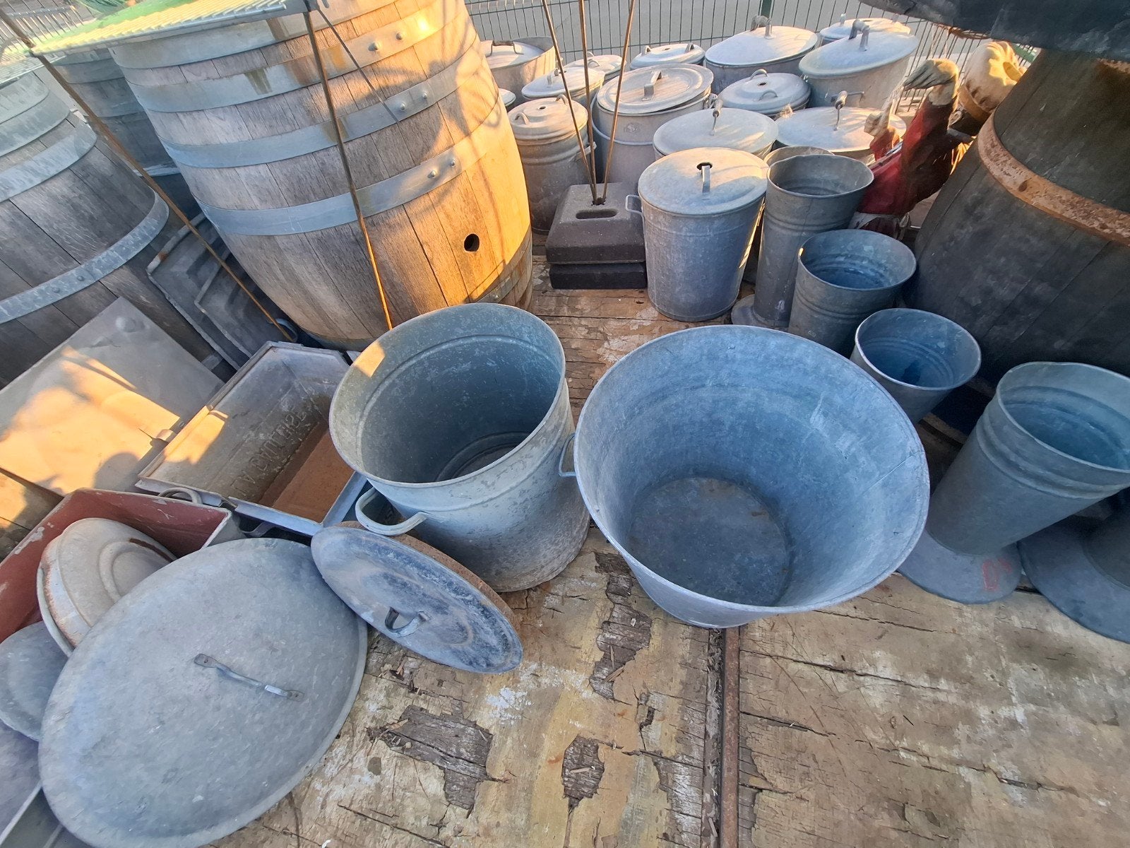 Grote keuze in Galvanise metalen kuipen & bakken allerlei, Tuin en Terras, Ophalen