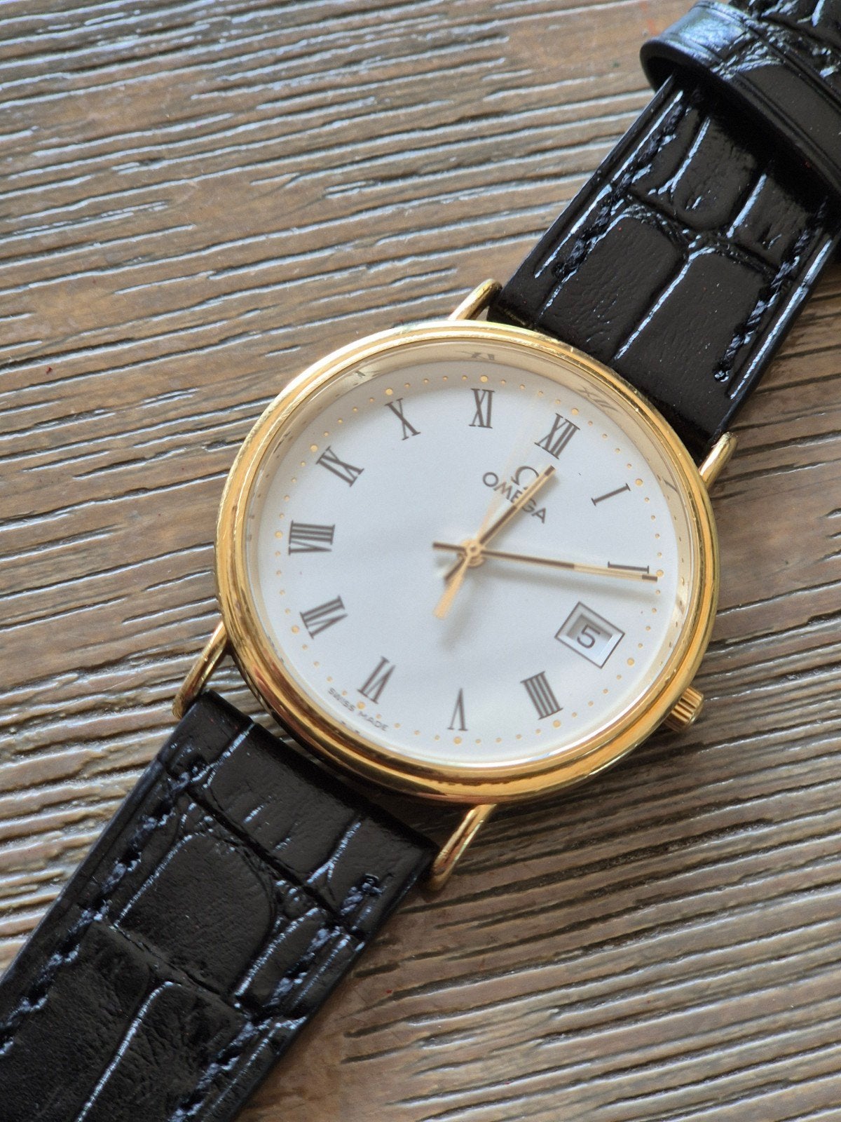 Omega horloge 18k goud, Bijoux, Sacs & Beauté, Montres | Anciennes | Antiquités, Enlèvement, Or, Omega, 1960 ou plus tard