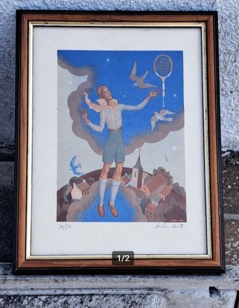 Lithographie signe Anto carte, Enlèvement ou Envoi, Lithographie
