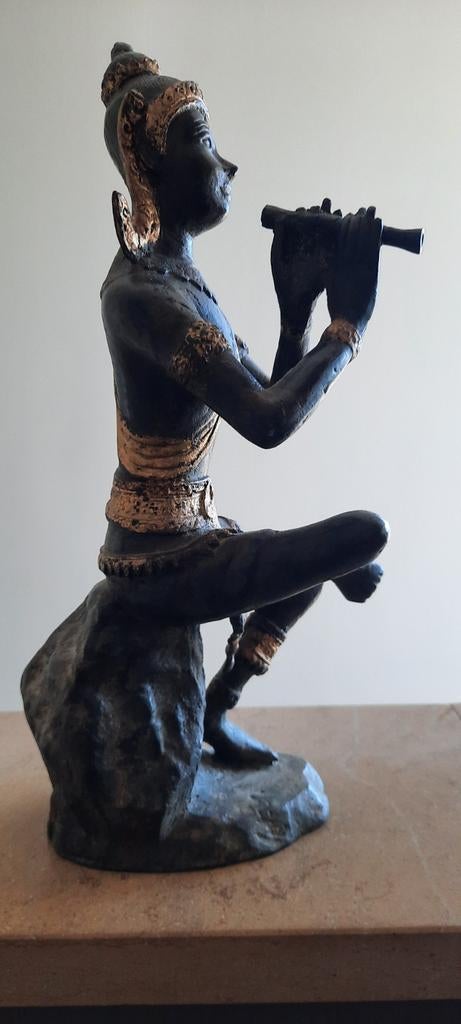 Boeddha beeld in Brons, Antiek en Kunst, Kunst | Beelden en Houtsnijwerken, Ophalen of Verzenden, Brons, Beeld