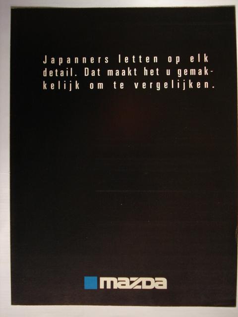 Mazda gamma 1990 Brochure Catalogue Prospekt, Livres, Autos | Brochures & Magazines, Envoi, Utilisé, Mazda
