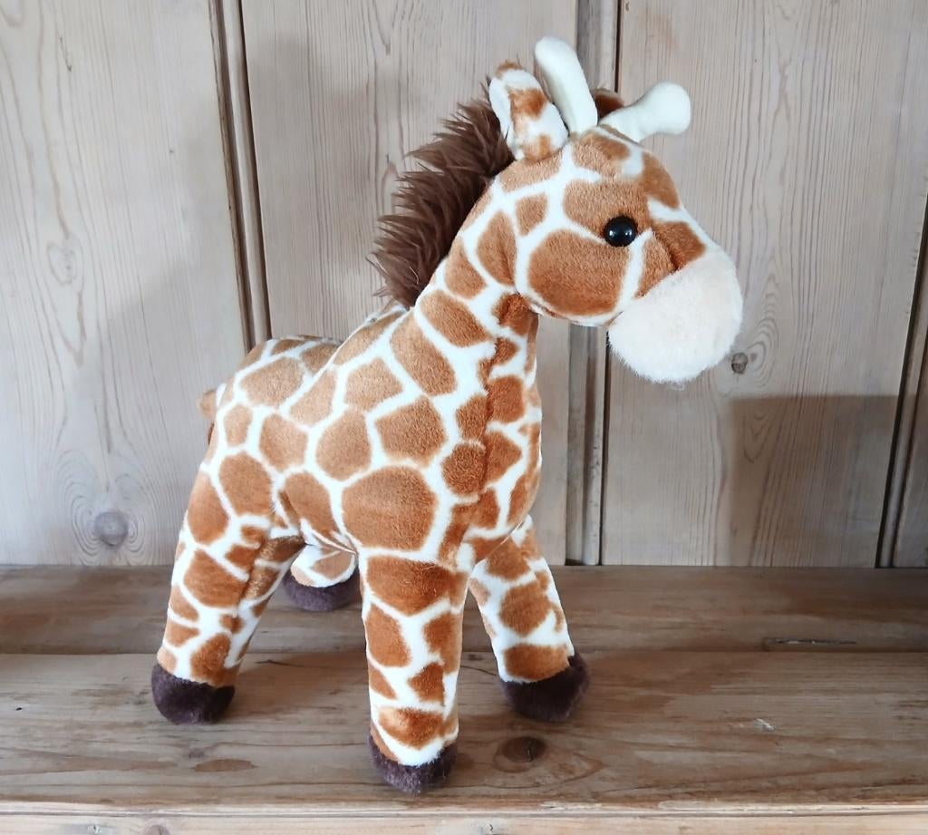 Girafe en peluche, Kinderen en Baby's, Speelgoed | Knuffels en Pluche, Ophalen, Zo goed als nieuw, Giraf, Middelgroot (20 tot 80 cm)
