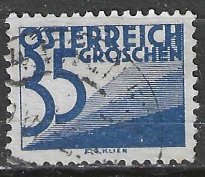Oostenrijk 1925/1934 - Yvert 148TX - Takszegel - 35 g. (ST), Verzenden, Gestempeld
