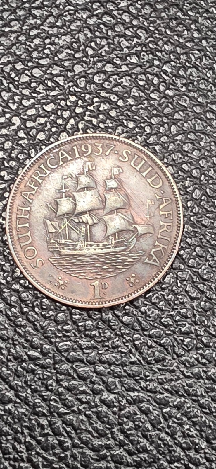 Zuid-Afrika 1 penny 1937, Postzegels en Munten, Ophalen of Verzenden, Zuid-Afrika
