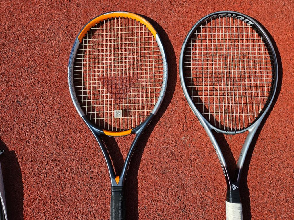 2 Dunlop midsize tennisrackets., Sport en Fitness, Tennis, Ophalen, Dunlop