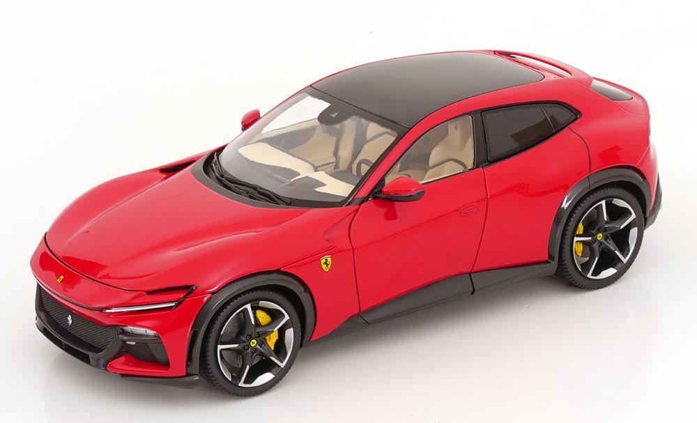 Ferrari Purosanque red in ovp 1/18 Polistil met vitrine, Hobby & Loisirs créatifs, Voitures miniatures | 1:18, Enlèvement ou Envoi