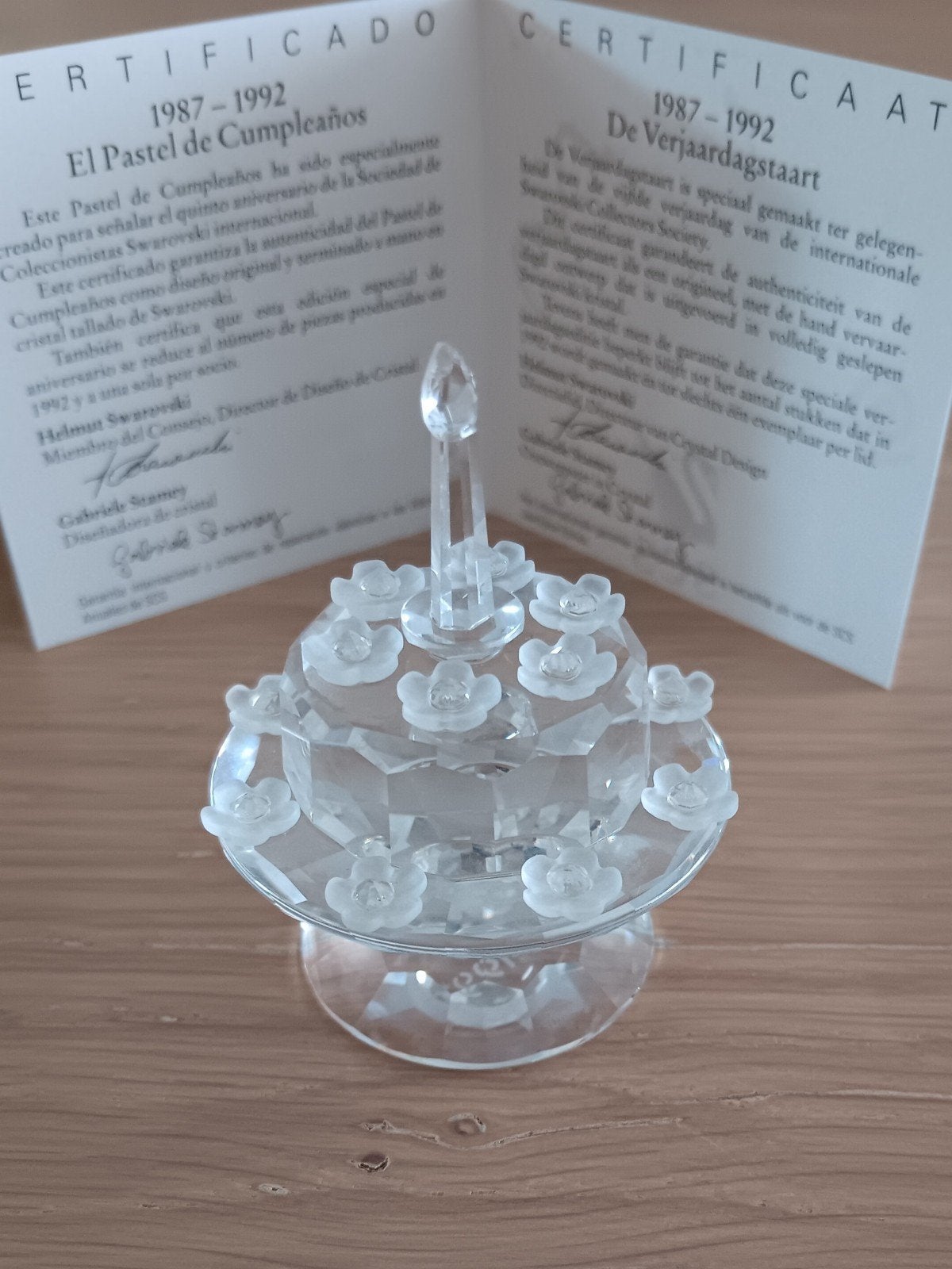 Gâteau d'anniversaire Swarovski SCS avec certificat, Enlèvement ou Envoi
