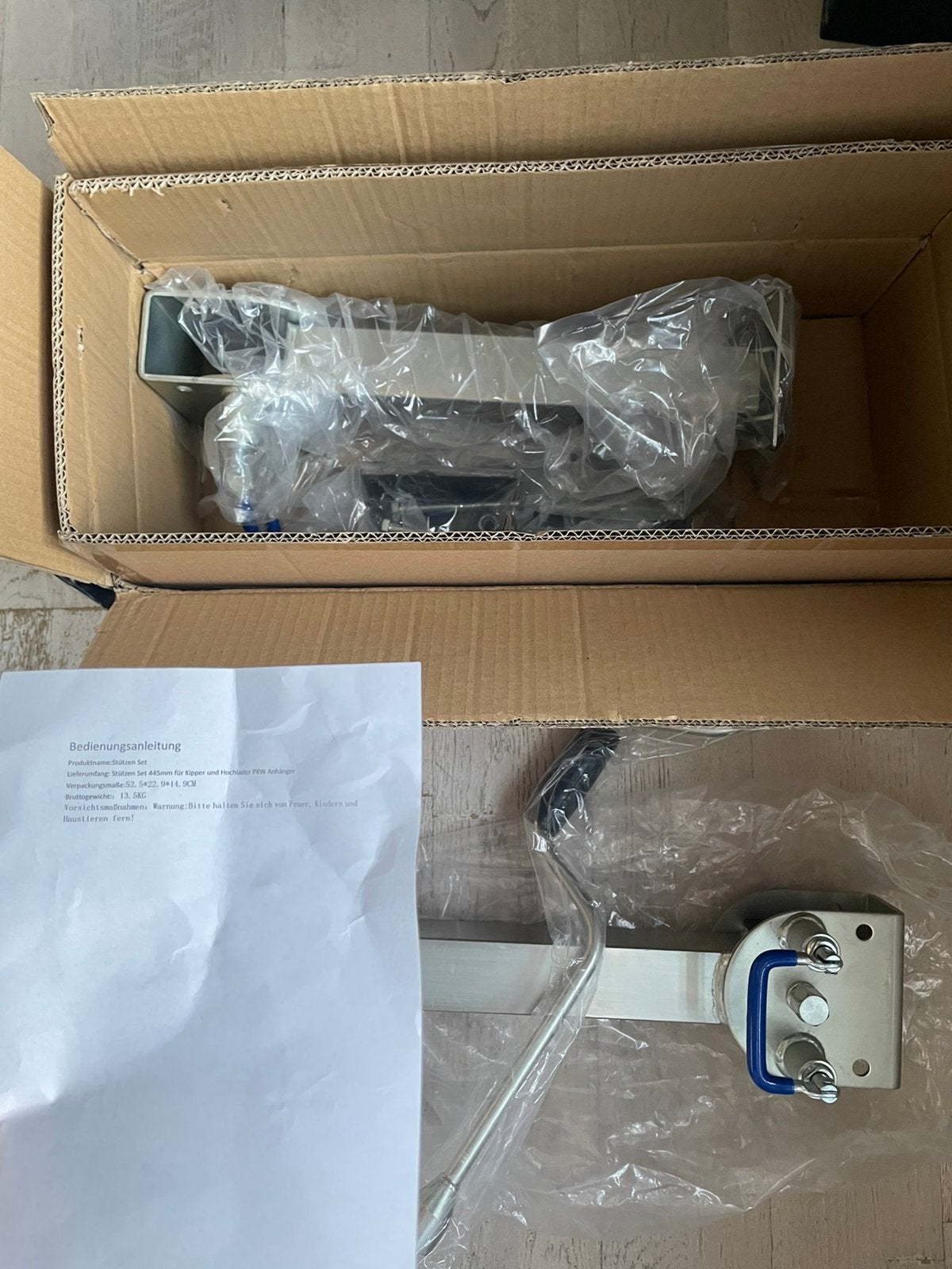 Steunpotenset voor een kipper en hooglader 445 mm, Auto diversen, Verzenden, Nieuw, Manueel