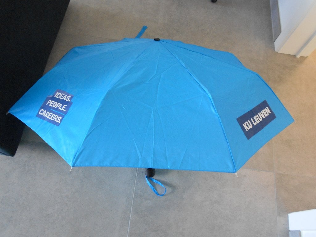paraplu, Ophalen, Nieuw, Blauw