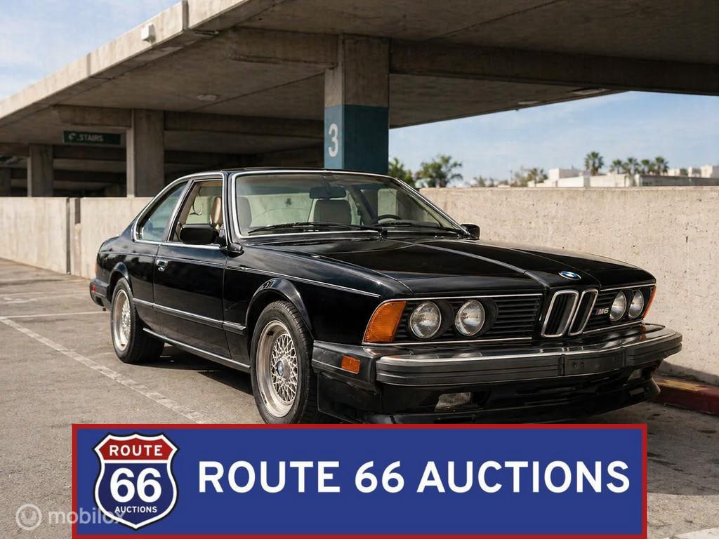 BMW M6 | 1987 | Route 66 Auctions, Auto's, Zwart, Bedrijf, Handgeschakeld, Overige carrosserie