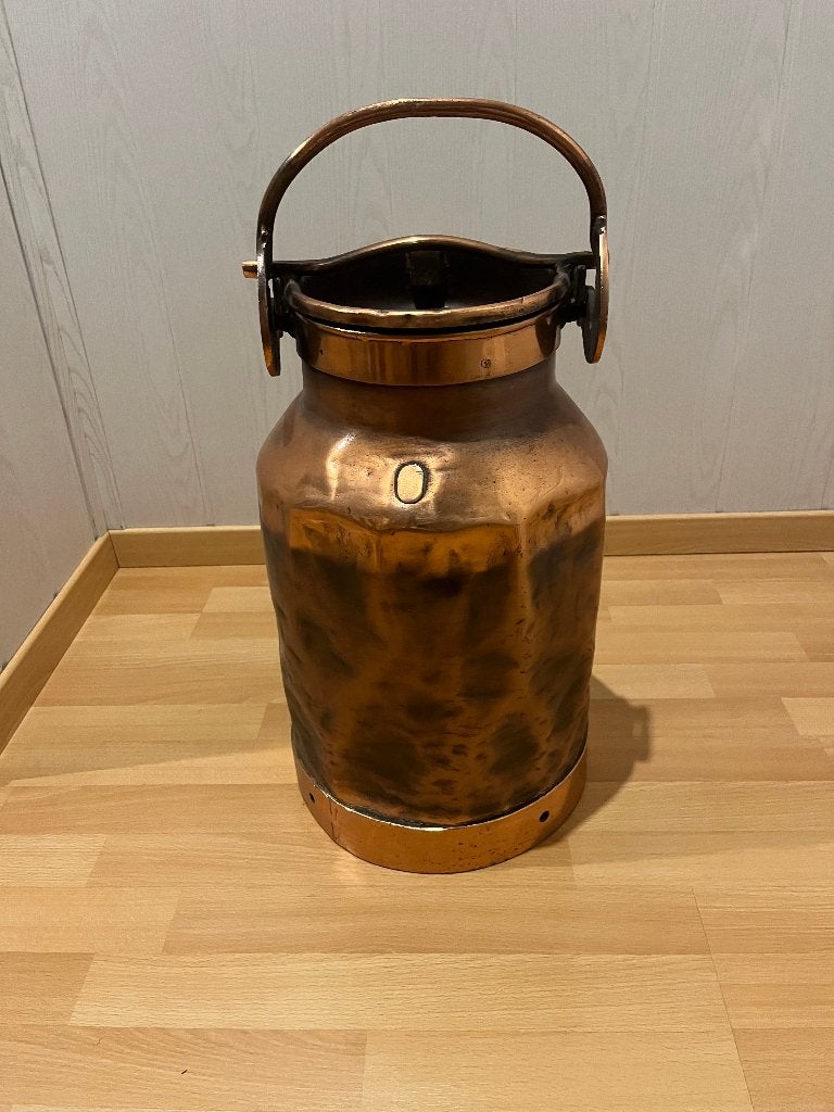 Koperen melkkit, Ophalen, Koper
