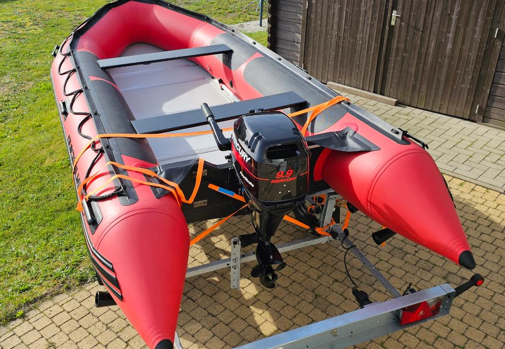 Rubberboot quicksilver 430HD, Watersport en Boten, Quicksilver, Gebruikt, 4 m, 20 cm