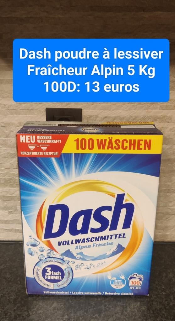 scheutje waspoeder Alpine Freshness XXL 5Kg/100 doses., Ophalen