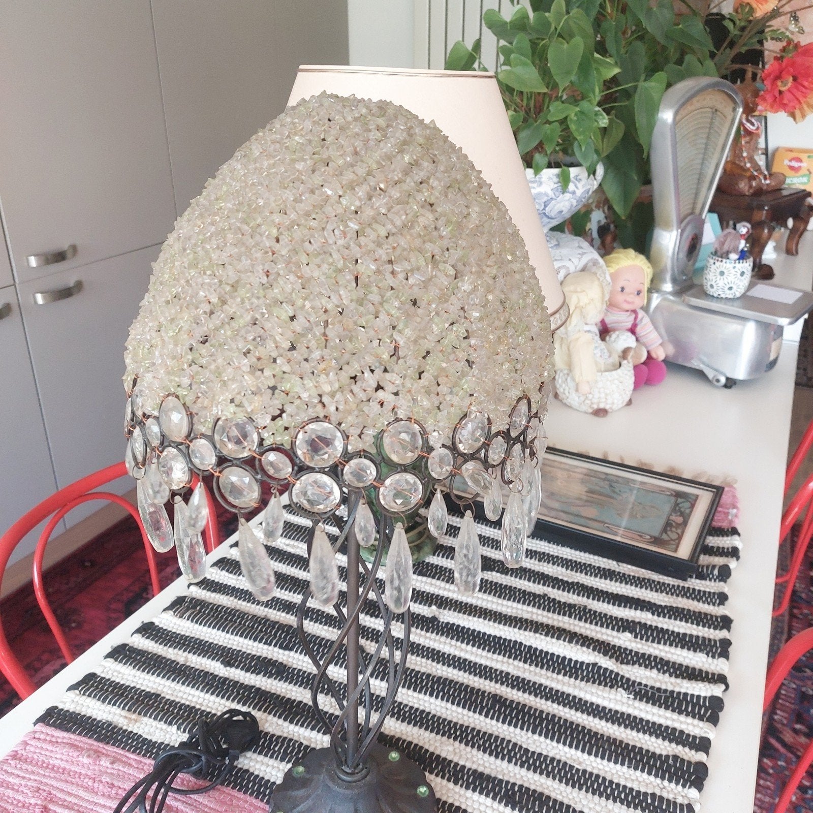 vintage tafellamp, Ophalen
