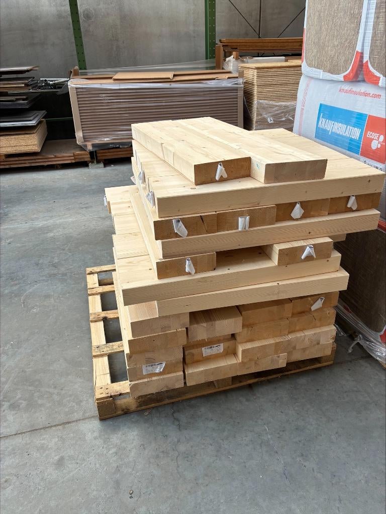 Houten balken 24x8cm te koop, Doe-het-zelf en Bouw, Hout en Planken, Grenen, Nieuw, 50 mm of meer, Balk