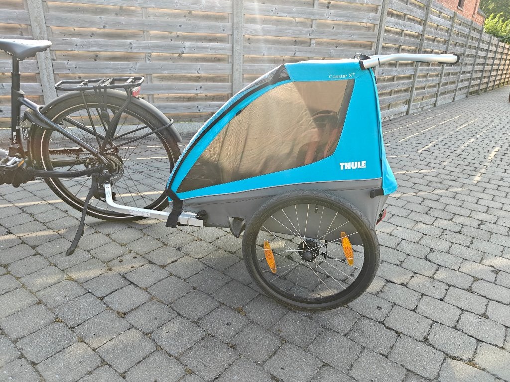 Thule Coaster 2 wat fietskar met 2 baby supporters, 40 à 60 kg, Pliable, Enlèvement, Utilisé