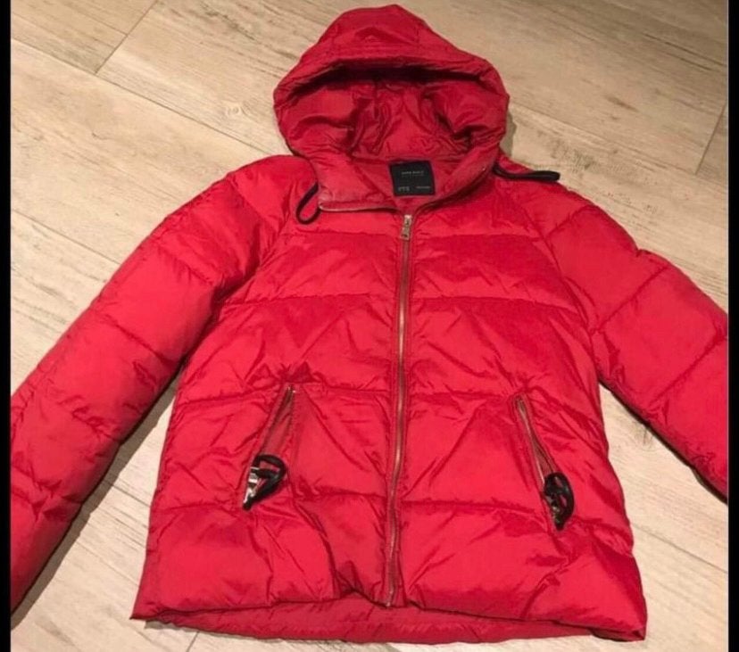 ZARA mooie rode damesjas maat L, Enlèvement, Comme neuf, Taille 42/44 (L)