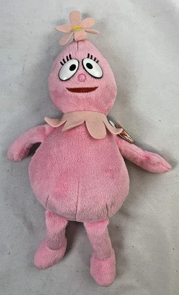 Ty Beanie Babies Foofa knuffel Roze Bloem Yo Gabba 2012, Overige typen, Zo goed als nieuw, Middelgroot (20 tot 80 cm), Roze