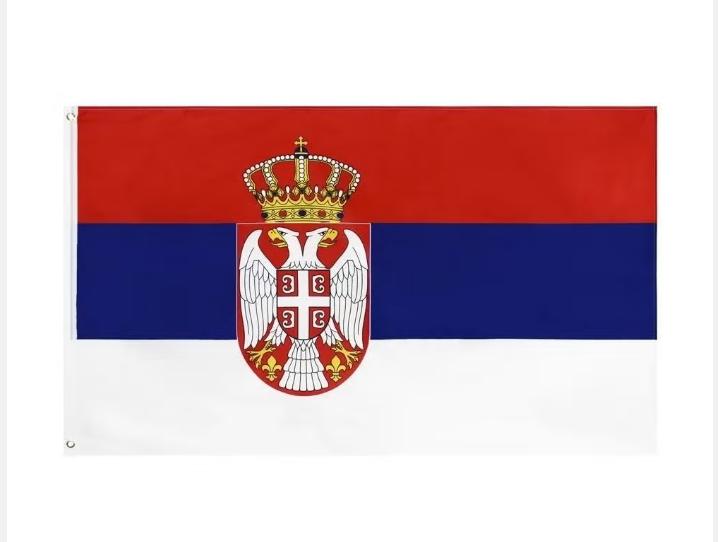 Grote vlag Servie (150x90cm), Ophalen of Verzenden, Nieuw