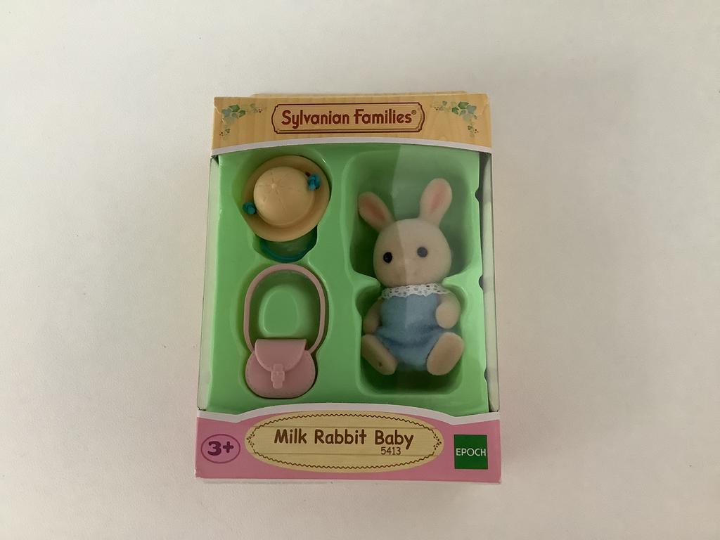 Sylvanian Families.  Baby Wit Konijn. Nieuw., Ophalen of Verzenden, Nieuw, Accessoires