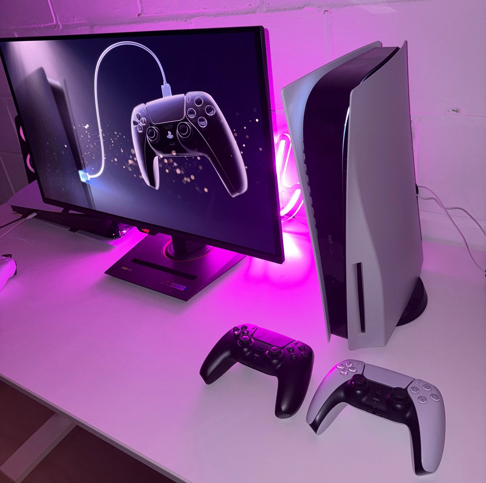 PlayStation 5 Disk OG + 2 contollers, Games en Spelcomputers, Spelcomputers | Sony PlayStation 5, Ophalen, Gebruikt, Playstation 5