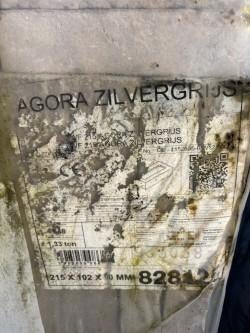 Gevelsteen Agora Zilvergrijs WF, Doe-het-zelf en Bouw, Metselstenen, Ophalen, Zo goed als nieuw, Bakstenen