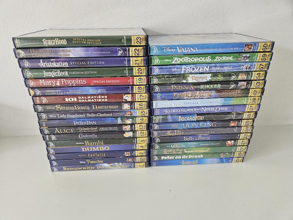 Walt Disney films met gouden rugnummer,Lion King , specials, Cd's en Dvd's, Ophalen of Verzenden, Film