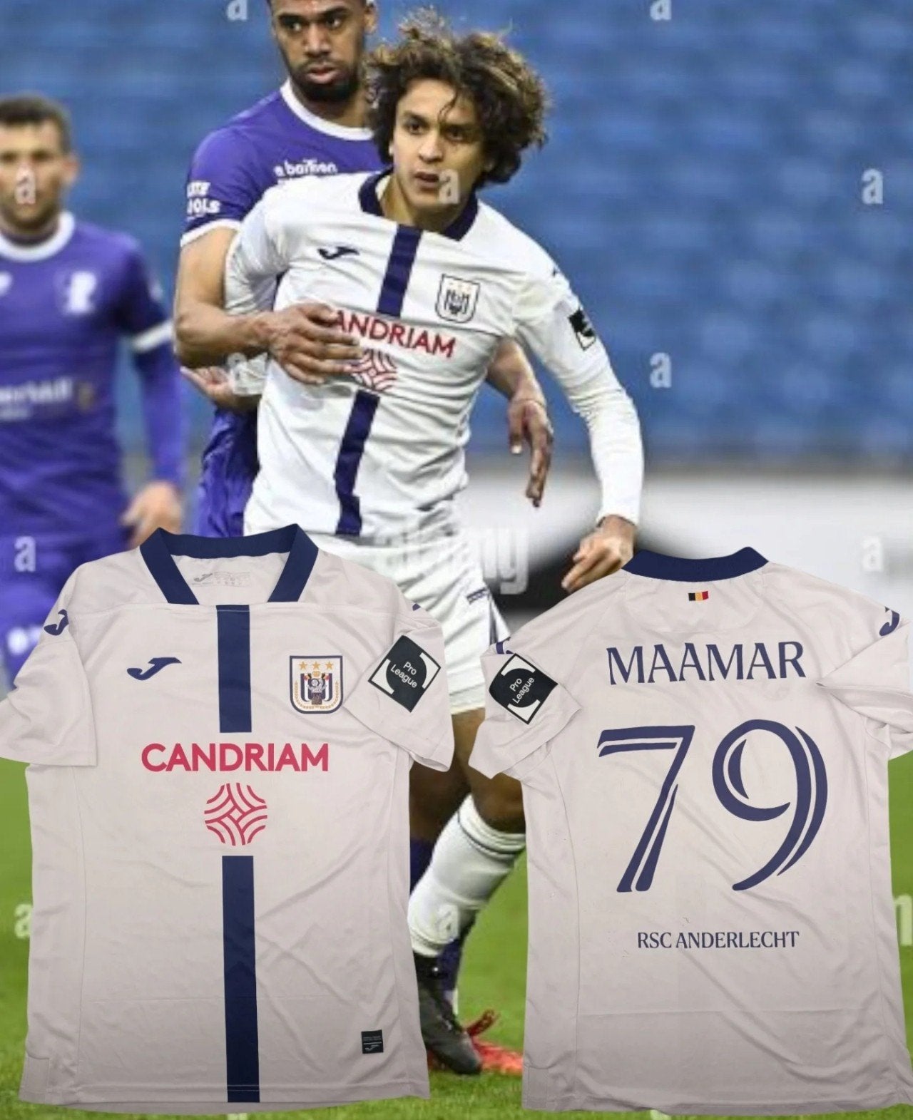 Match worn Anderlecht shirt, Enlèvement ou Envoi, Maillot