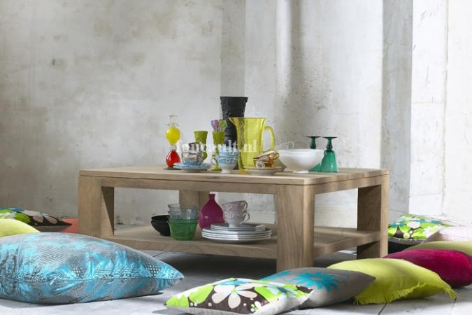 Prachtige TEAK HOUTEN plateau tafel merk FOUCAULT, Ophalen, Plateau tafel, Teakhout, 200 cm of meer