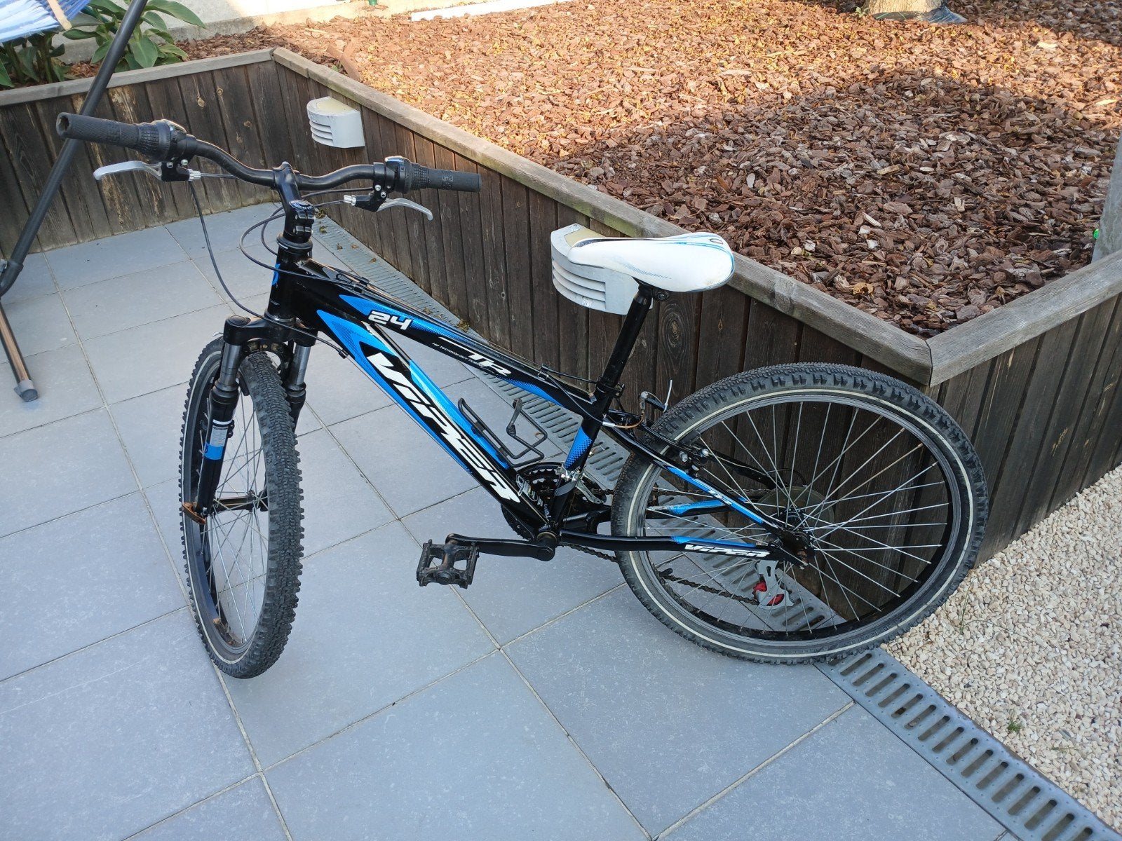 blauw zwarte fiets maat 24, Ophalen