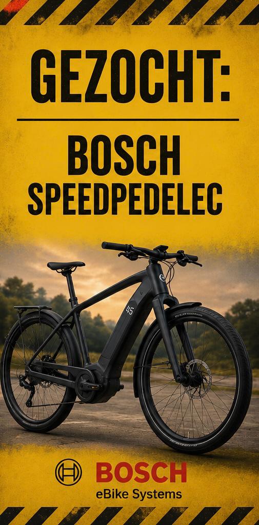 GEZOCHT: Speedpedelec met Bosch motor, Ophalen, Nieuw