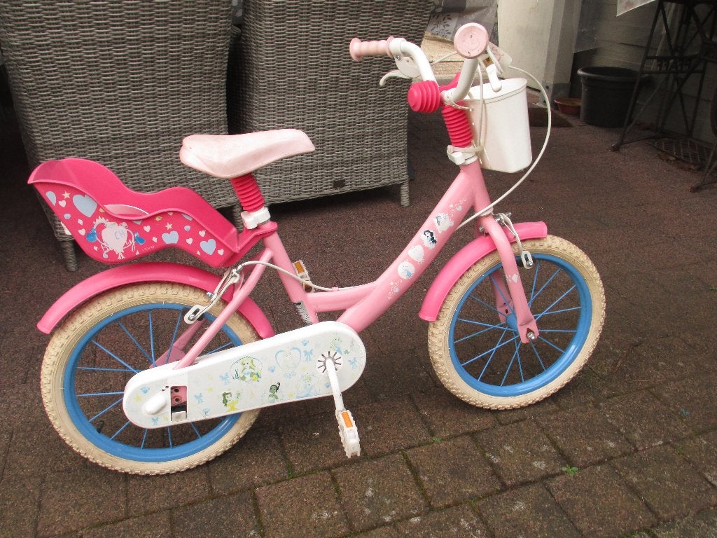 meisjesfiets 16inch wielen, Ophalen, Gebruikt, Velgrem, Handrem