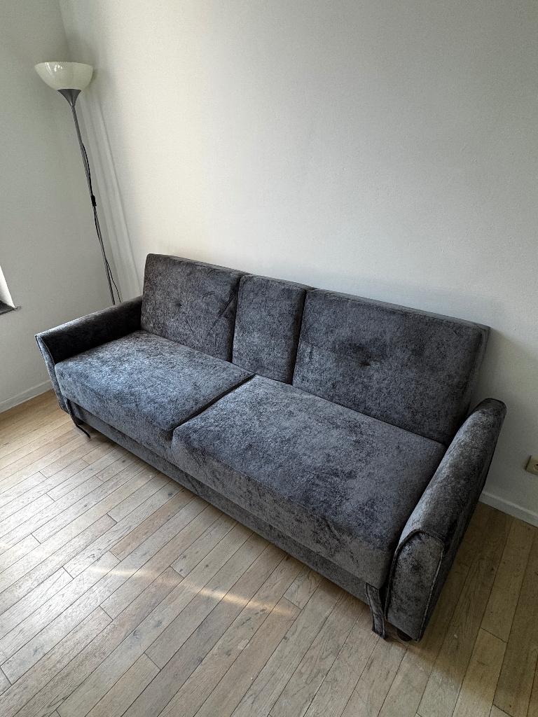 NIEUWE SLAAPBANK, Huis en Inrichting, Zetels | Complete zithoeken, Nieuw, Hout, Stof, Ophalen