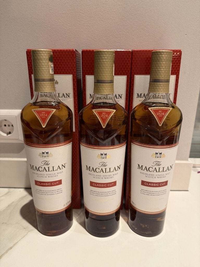 Macallan Classic Cut set 2023 2024 2025, 3 bouteilles, Neuf, Autres régions, Enlèvement ou Envoi, Pleine