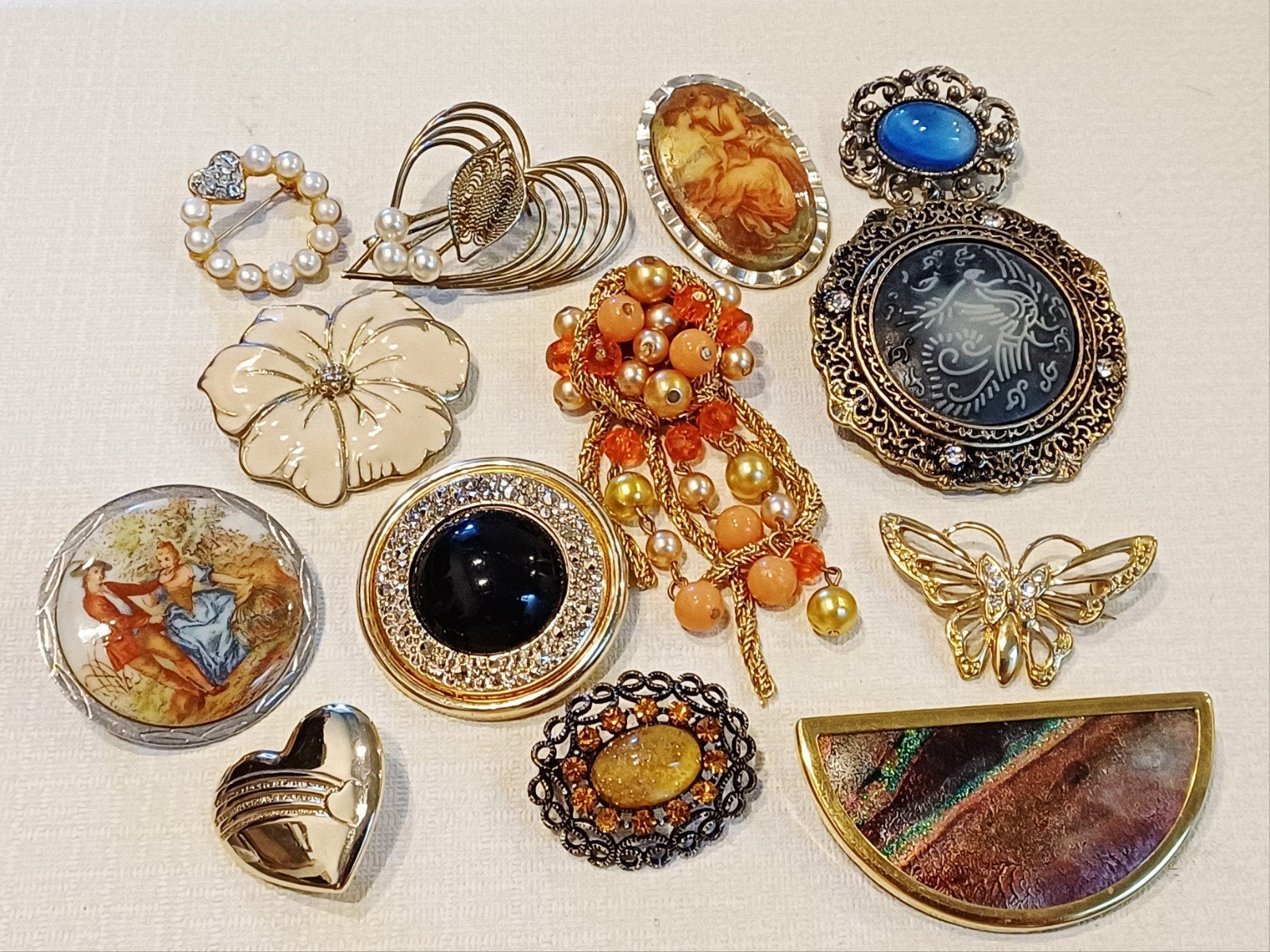 Lot broches, Ophalen of Verzenden