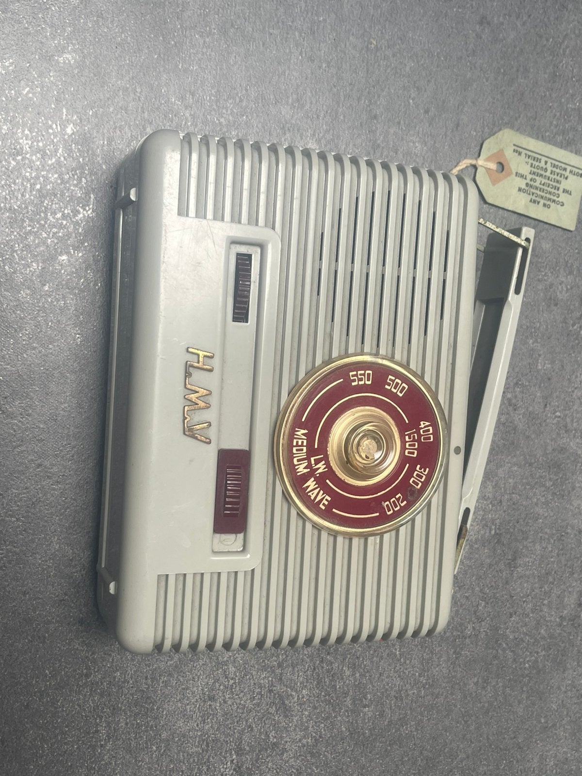 Radio HMV, Enlèvement, Comme neuf