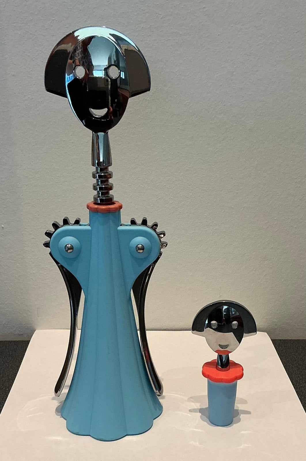Alessi kurkentrekken en flessendop. Kleur fel blauw. Nieuw., Ophalen, Nieuw, Blauw, Alessi
