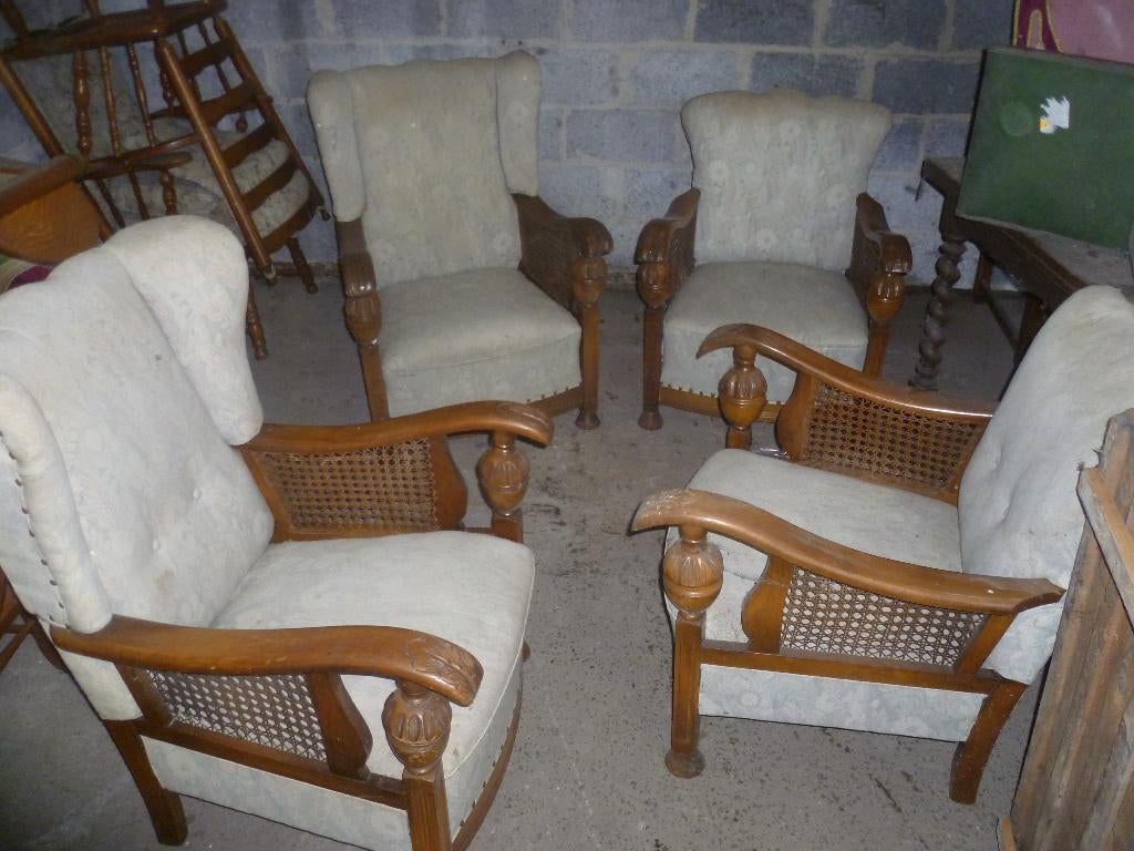 4 VINTAGE ZETELS  (salon), Antiek en Kunst, Ophalen