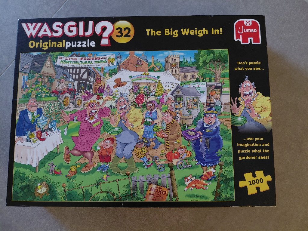 Wasgij puzzel 1000stuks, Enlèvement, 500 à 1500 pièces, Comme neuf, Puzzle