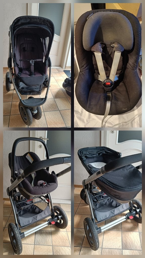 Maxi Cosi set: buggy, draagmand, autostoel enz., Kinderen en Baby's, Ophalen, Gebruikt