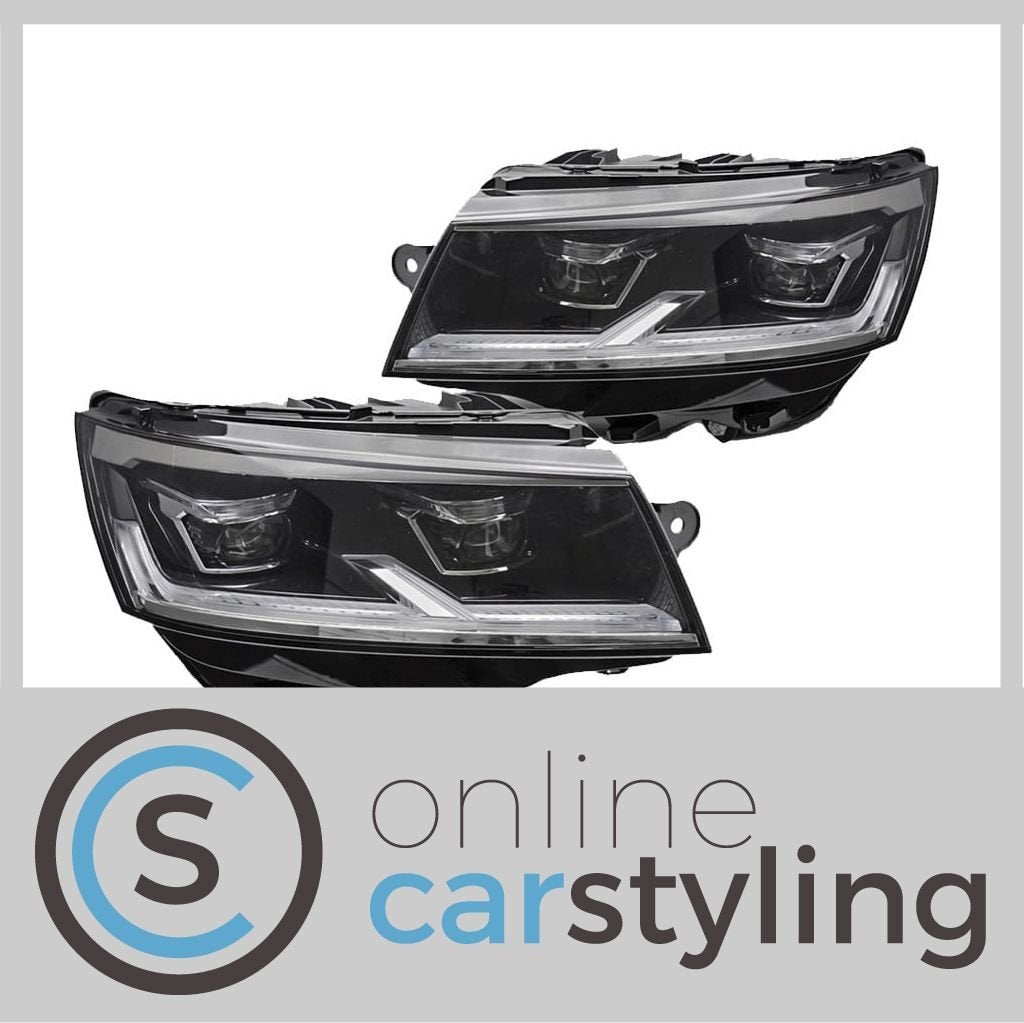 FULL LED Koplampen VW Transporter T6.1 Zwart, Auto-onderdelen, -, Volkswagen, -, Nieuw