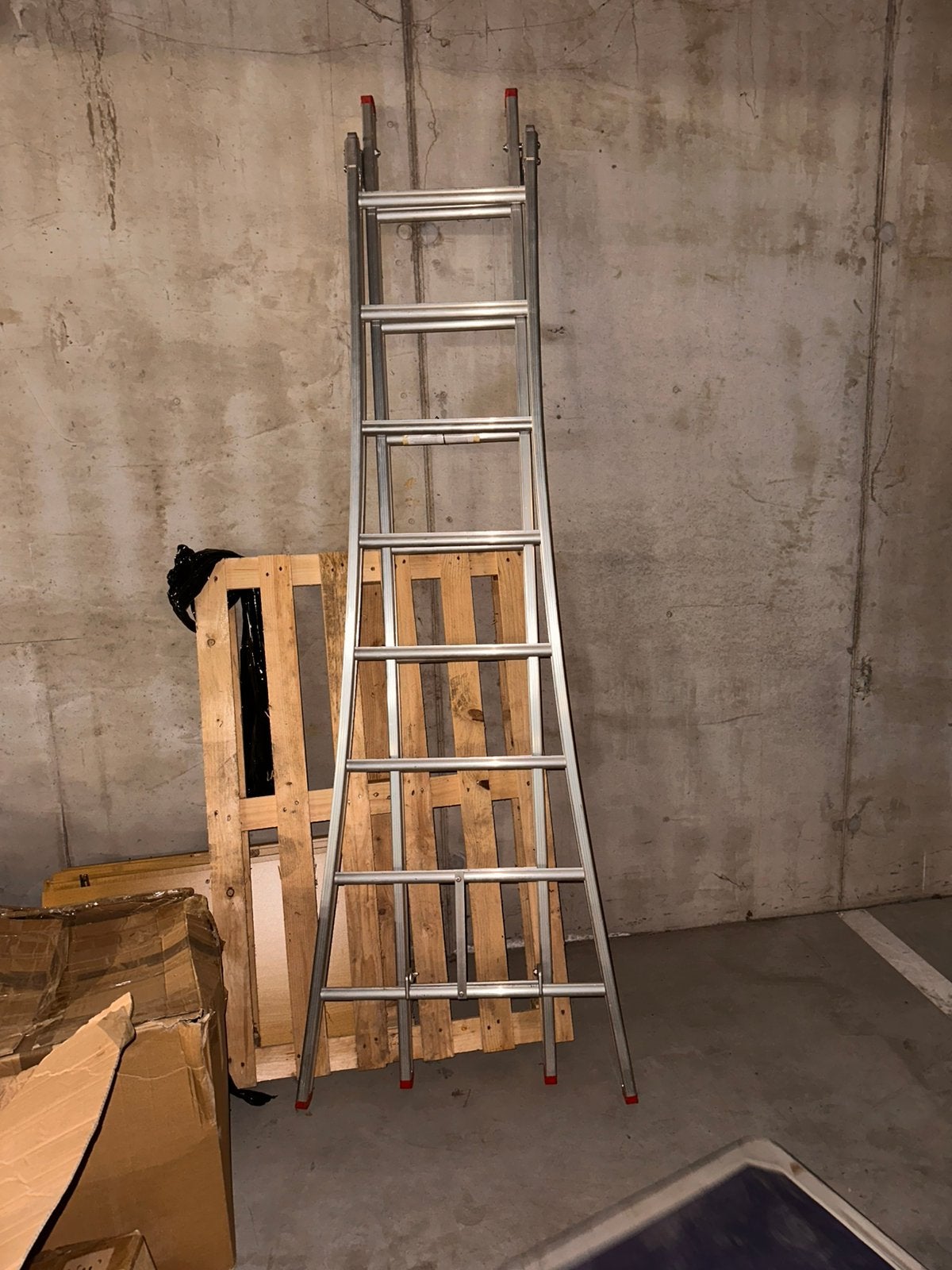 DAS echelle 2x8, Enlèvement, Comme neuf, Échelle, Pliable ou rétractable/escamotable
