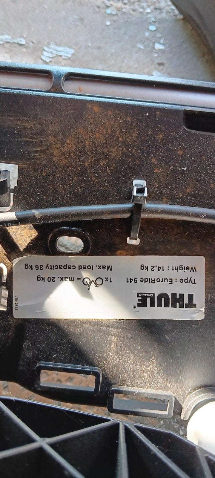 Fietsendrager Thule Euroride 941., Ophalen