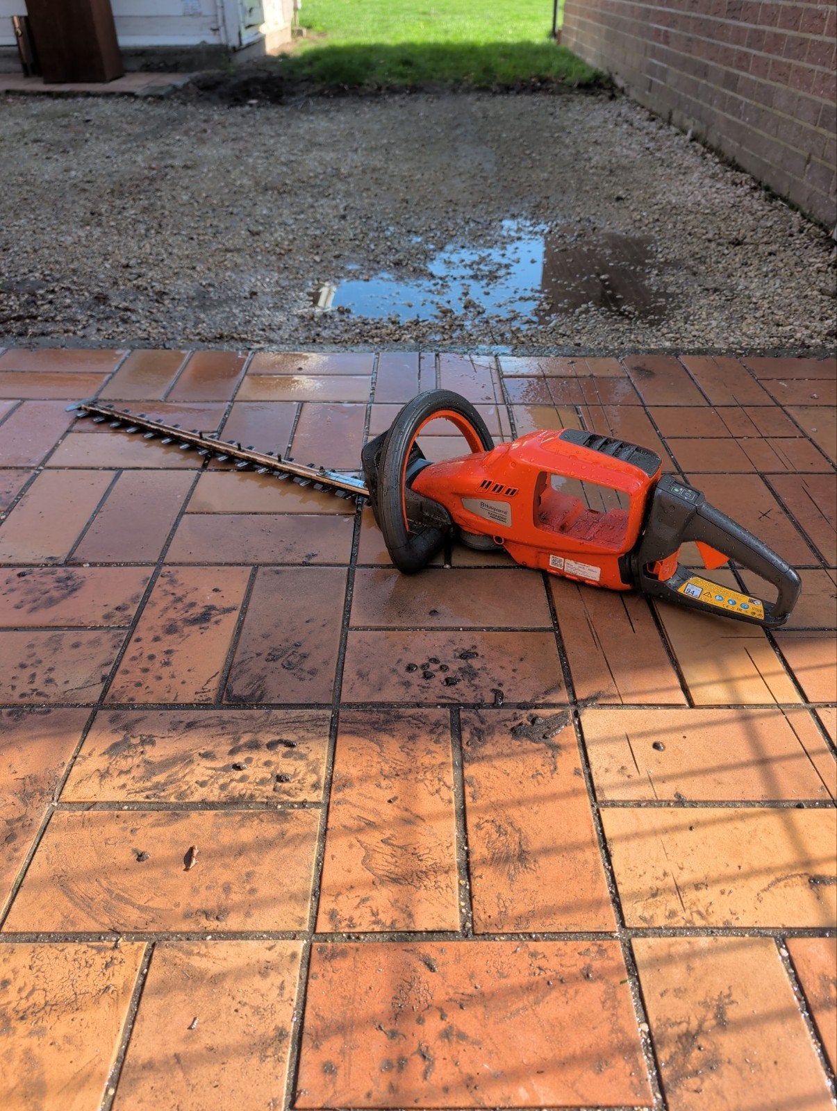professionele accu haagschaar, Tuin en Terras, Ophalen, Gebruikt, Accu, Husqvarna