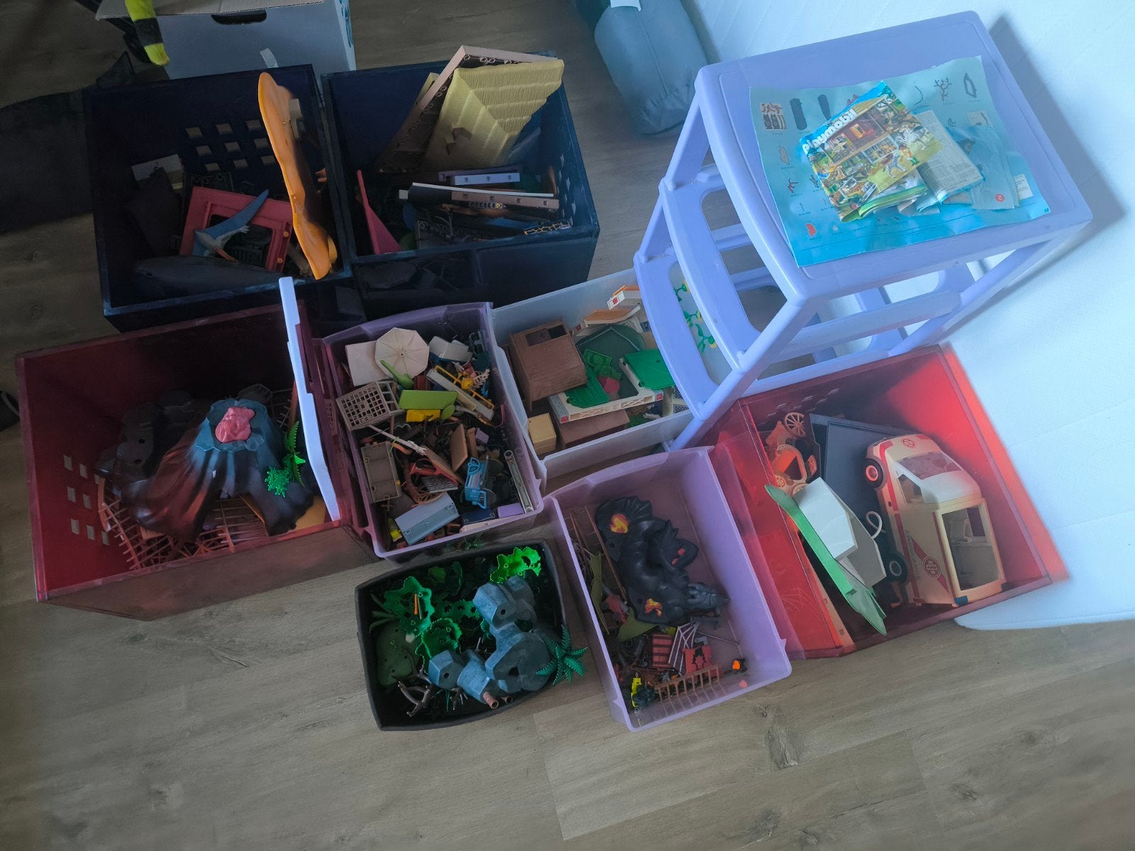 groot lot Playmobil, Enlèvement, Utilisé, Pièces détachées