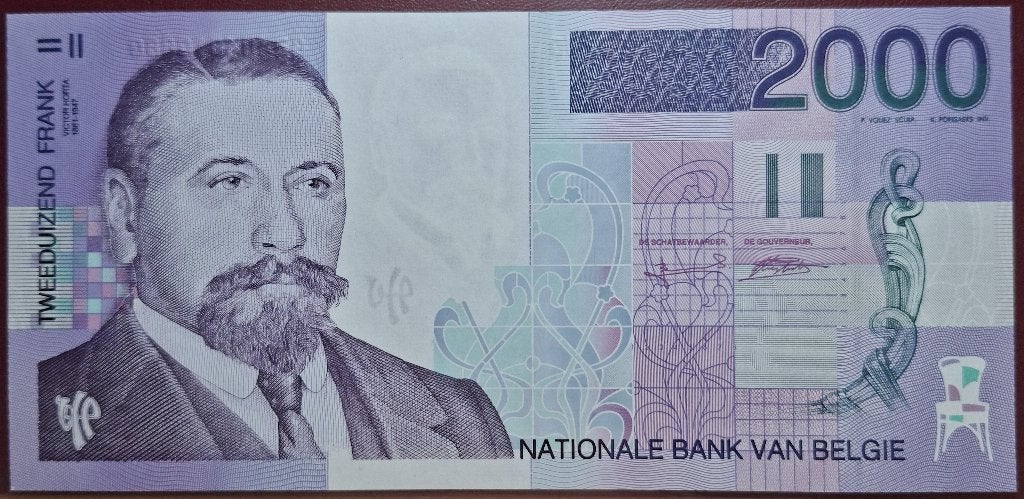 2.000 Frank Type Victor Horta - UNC, Enlèvement ou Envoi, Billets en vrac