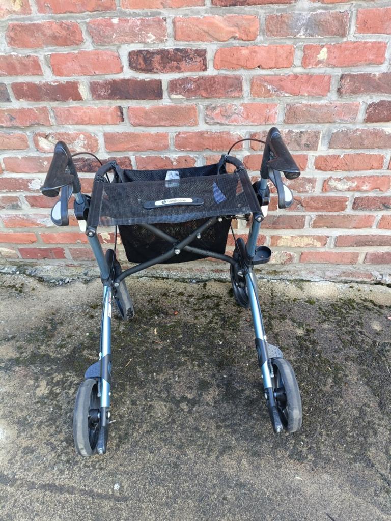 Tribune déambulateur pliable 4roues aluminium assise+panier, Diversen, Rollators, Opvouwbaar, Ophalen