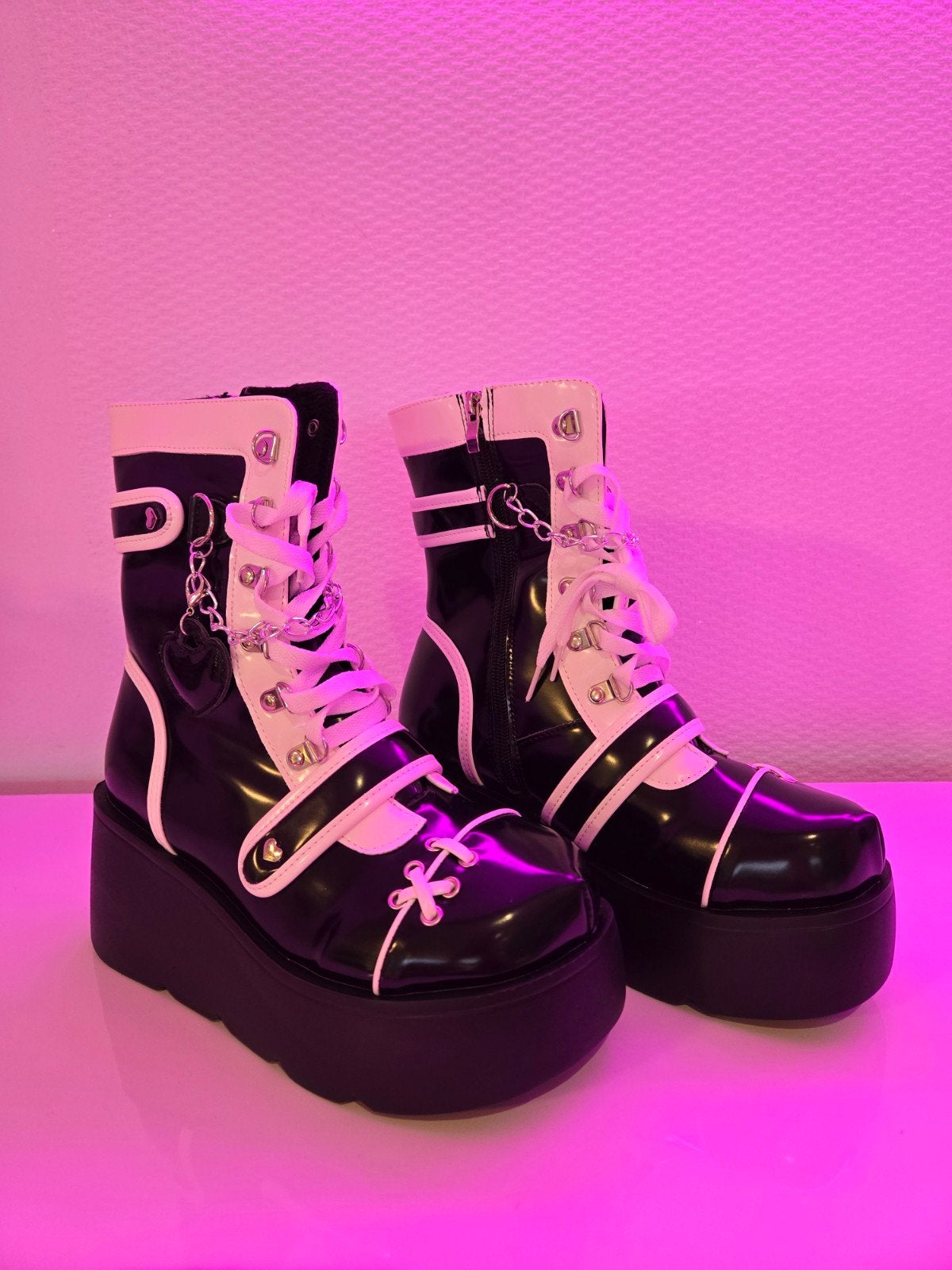 Kawaii anime cosplay platform boots- size 36, Ophalen